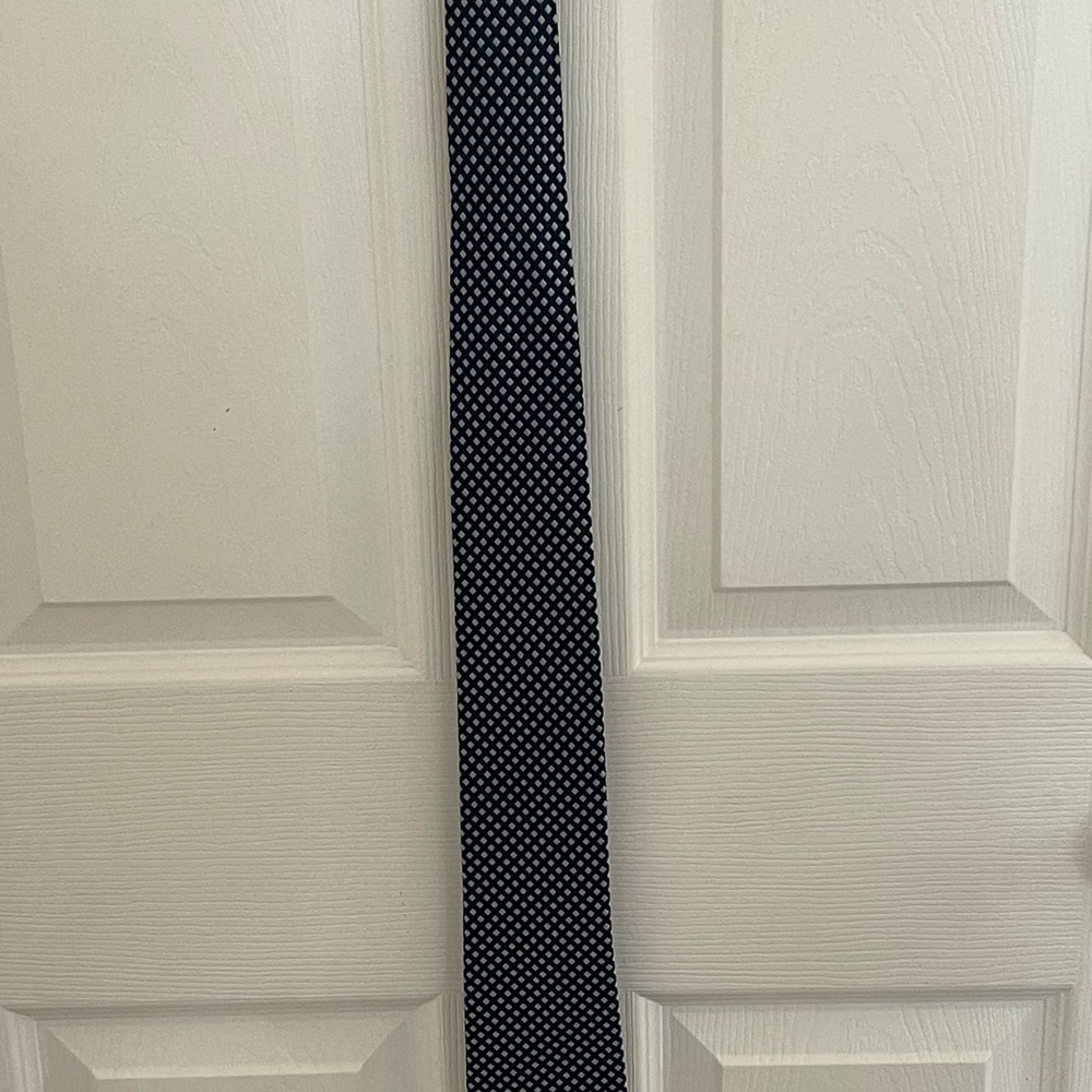 Navy Microdot Men's Tie